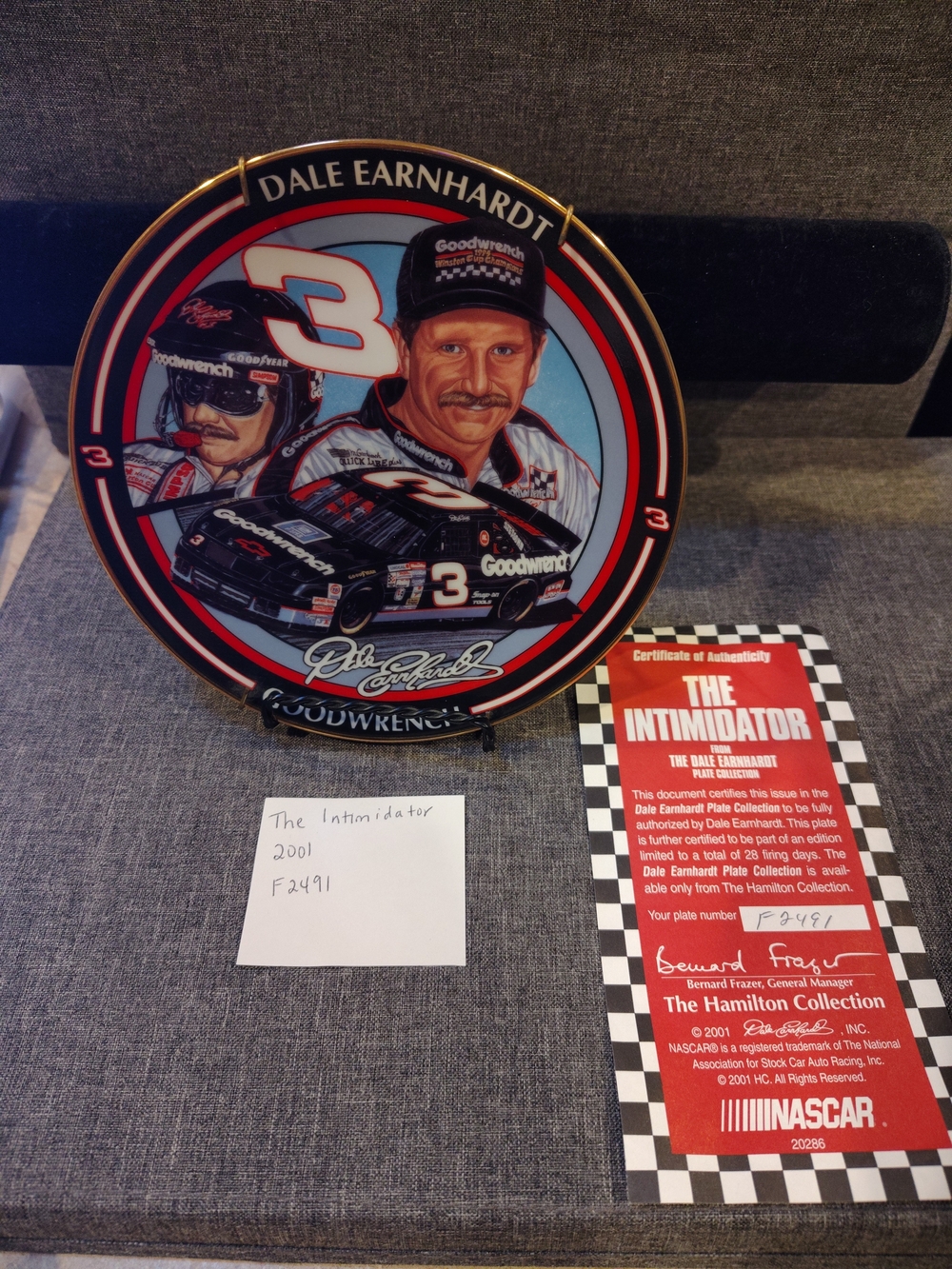Dale Earnhardt Collectible Plate The Hamilton Collection #3 Goodwrench